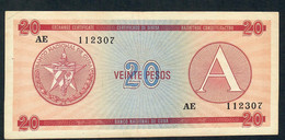 CUBA PFX5 20 PESOS  1985   AUNC. - Cuba