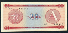 CUBA PFX5 20 PESOS  1985   UNC. - Kuba