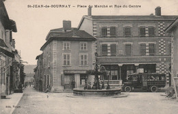 38 SAINT JEAN DE BOURNAY Place Du Marché Et Rue Du Centre - Saint-Jean-de-Bournay