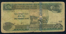 ETHIOPIA P52f 100 BIRR 2004/2012  #CZ Signature 7  VG Tape - Etiopía