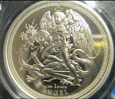 Isle Of Man, Angel 2018 Silver 1 Oz 999.9 * Condition In The Photo - Isle Of Man