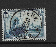 PM87/ Belgique - België 297 Belle  Oblitération JEUK - GOYER 14/12/1929 - Usati