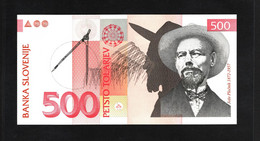 Slovénie, 500 Tolarjev, 1992-2005 Issue - Slovénie