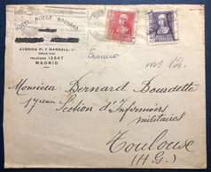 Espagne, Divers Sur Enveloppe De Madrid + Censure Madrid - (B4318) - Covers & Documents