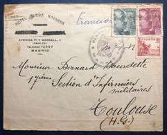 Espagne, Divers Sur Enveloppe De Madrid + Censure Madrid - (B4319) - Lettres & Documents