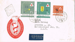 48534. Carta Aerea BUDAPEST (Hungria) 1961,  Tema Medocina, ROTES KREUZ, Cruz Roja - Storia Postale