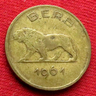 Rwanda Burundi 1 Franc 1961 Ruanda #3 W ºº - Rwanda
