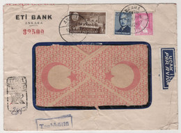 TURKEY,TURQUIE,TURKEI , ANKARA TO NEW YORK (USA) 1948 ,ETI ,BANK ,COVER - Storia Postale