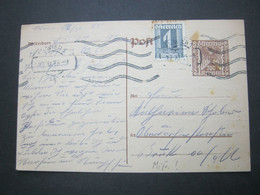 1925 , 700 Kronen .- Ganzsache Als Währungs Mischfrankatur - Lettres & Documents