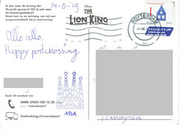 C2 : Germany Church International  Stamp Used On Postcard ( Disney Lion King Postcard) - Briefe U. Dokumente