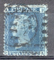 GB Queen Victoria 1858 Two Penny Blue Plate 9 In  Fine Used Condition. - Used Stamps