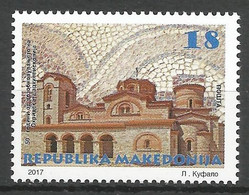 MK 2017-817 CHURCH OHRID, MACEDONIA MAKEDONIJA, 1 X 1v, MNH - Chiese E Cattedrali