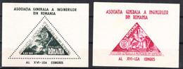 Romania 1945 Mi#Block 29 And 30 Mint Hinged - Unused Stamps