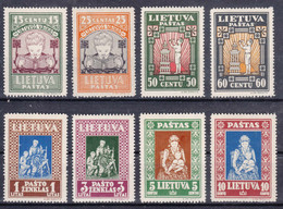 Lithuania Litauen 1933 Mi#364-371 A Mint Hinged - Lituanie