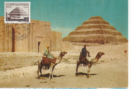 EGYPTE - CARTE MAXIMUM - N° 924 - PYRAMIDE De SAQQARAH - Cartas