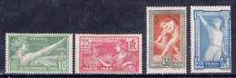 France 1924 Olympic Games Yvert#183-186 Mint Hinged - Nuovi
