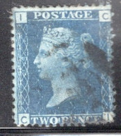 GB Queen Victoria 1858 Two Penny Blue Plate 14 In Fine Used Condition. - Gebraucht