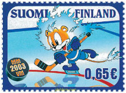 116631 MNH FINLANDIA 2003 CAMPEONATO DEL MUNDO DE HOCKEY SOBRE HIELO - Gebraucht