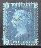 GB Queen Victoria 1858 Two Penny Blue Plate 14 In Fine Used Condition. - Oblitérés