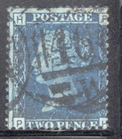 GB Queen Victoria 1858 Two Penny Blue Plate 15 In Fine Used Condition. - Used Stamps