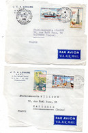 MADAGASCAR- 1963 -2 Devants De Lettres TANANARIVE  Pour NANTERRE -92 (France)..timbres Sur Lettre....cachet - Madagaskar (1960-...)