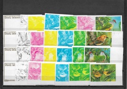 PM93/ Cook Island Epreuves De Couleurs Color Proofs N° Michel 1278 > 1281/ Scott 1016 > 1019 Yvert 984 > 987 ** MNH - Collections, Lots & Séries