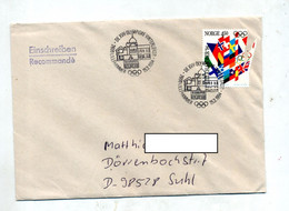 Lettre Cachet Budapest Jumelage Hambourg - Marcofilie