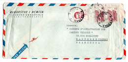 YOUGOSLAVIE -1962 -lettre TUZLA  Pour NANTERRE -92 (France)..timbres Sur Lettre....cachet .. - Cartas & Documentos