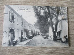 32 BARBOTAN HOTEL DU MIDI ET AVENUE DE CAZAUBON VOITURE ANCIENNE - Barbotan