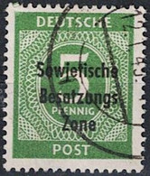 Alliierte Bes. SBZ All. Ausgaben Ziffer (MiNr: 207) 1948 - Gest Used Obl - Usados