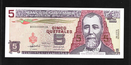 Guatemala, 5 Quetzales, 1992 Issue - Guatemala