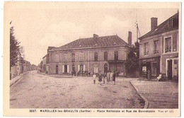 (72) 1303, Marolles Les Braults, Adol 3097, Place Nationale Et Rue De Bonnétable - Marolles-les-Braults