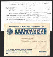 Telegrama Da Companhia Rádio Marconi Para Lourenço Marques Enviado Em 1969 Não Foi Entregue. Telegram From Rádio Marconi - Briefe U. Dokumente