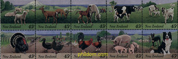 1399 MNH NUEVA ZELANDA 1995 ANIMALES DE GRANJA - Varietà & Curiosità
