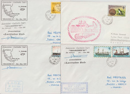 FALKLAND - 1978/81 - EXPEDITION POLAIRE / ANTARCTIQUE - 4 ENVELOPPES DIFFERENTES - Spedizioni Antartiche