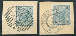 234  Stempel Riva 2 (1901) + Torbole Auf Ausschnitten. Garda - Lettres & Documents