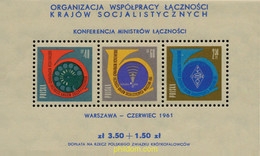 155927 MNH POLONIA 1961 CONFERENCIA DE LOS MINISTROS DE COMUNICACIONES - Sin Clasificación