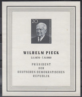 GERMANY DEMOCRATIC REPUBLIC 1960 President Wilhelm Pieck Souvenir Sheets Imperf MNH - Ungebraucht