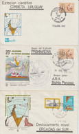 ARGENTINA - 1982 - POLAIRE / ANTARCTIQUE - 3 ENVELOPPES - Forschungsstationen