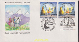 418992 MNH NUEVA ZELANDA 1988 BICENTENARIO DE LA COLONIZACION DE AUSTRALIA - Errors, Freaks & Oddities (EFO)