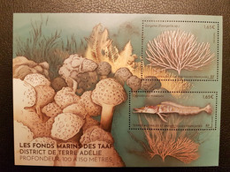 Fsat 2023 Taaf Antarctic Seabed In Adélie Land Marine Life Fish Coral Ms2v Mnh - Unused Stamps