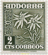 300641 MNH ANDORRA. Admón Española 1948 SIMBOLOS NACIONALES - Gebruikt