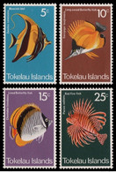 TOKELAU 1975 - PECES - POISSONS - FISHES - FISCH - YVERT 45/48** - Tokelau