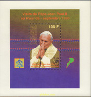 137241 MNH RUANDA 1990 VISITA DEL PAPA JUAN PABLO II A RUANDA - 1990-…