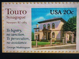 Judaica -Touro Synagogue Stamp - Covers & Documents