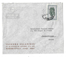 CONGO BELGE  - Lettre Commerciale  Isidore SELANIKIO à Elisabethville - Par Avion -  C. 1948 - Covers & Documents