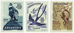 335678 MNH ARGENTINA 1960 PRO INFANCIA. AVES - Gebraucht