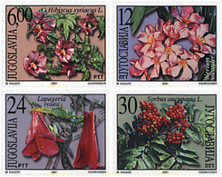 93092 MNH YUGOSLAVIA 2001 FLORES - Used Stamps