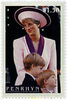 299055 MNH PENRHYN 1998 HOMENAJE A LA PRINCESA DIANA DE GALES - Penrhyn