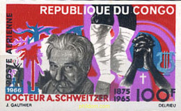 193995 MNH CONGO 1966 HOMENAJE AL DR. A. SCHWEITZER - FDC